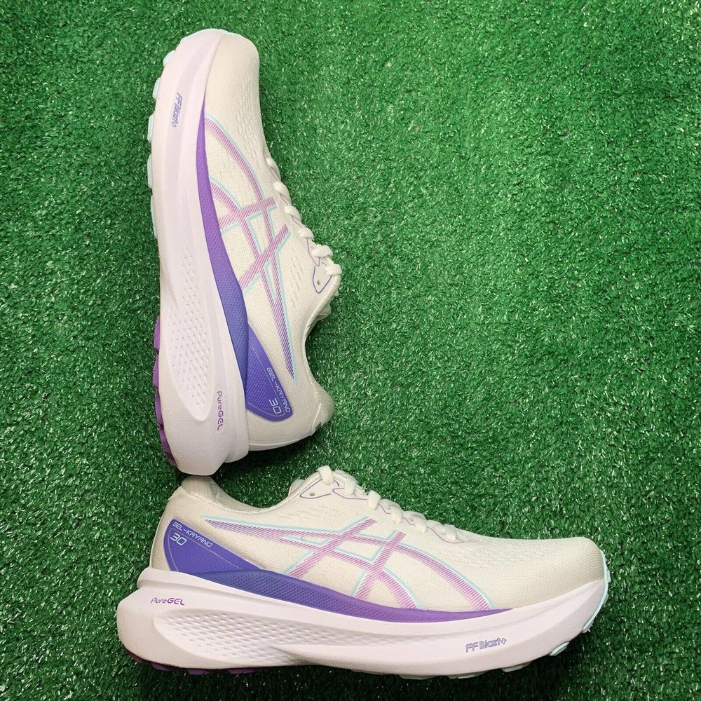 Asics Gel Kayano 30 Women’s Size 8 ‘White/cyber Grape’ Running Shoes 1012B357